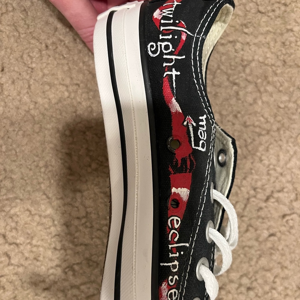 Custom Twilight Converse Sneakers Size 7 - Picture 5 of 7